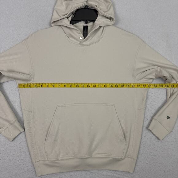 Lululemon Hoodie Mens XS Ivory Relaxed Fit Training Knit LM3DIQS Gym - Picture 6 of 13
